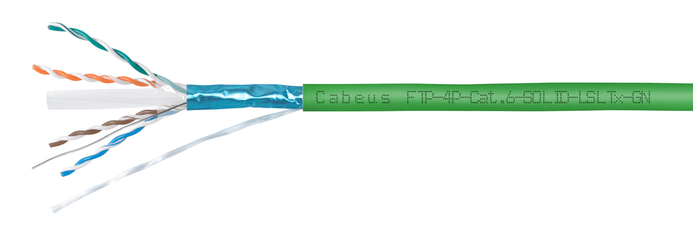Cabeus FTP-4P-Cat.6-SOLID-LSLTx-GN-25